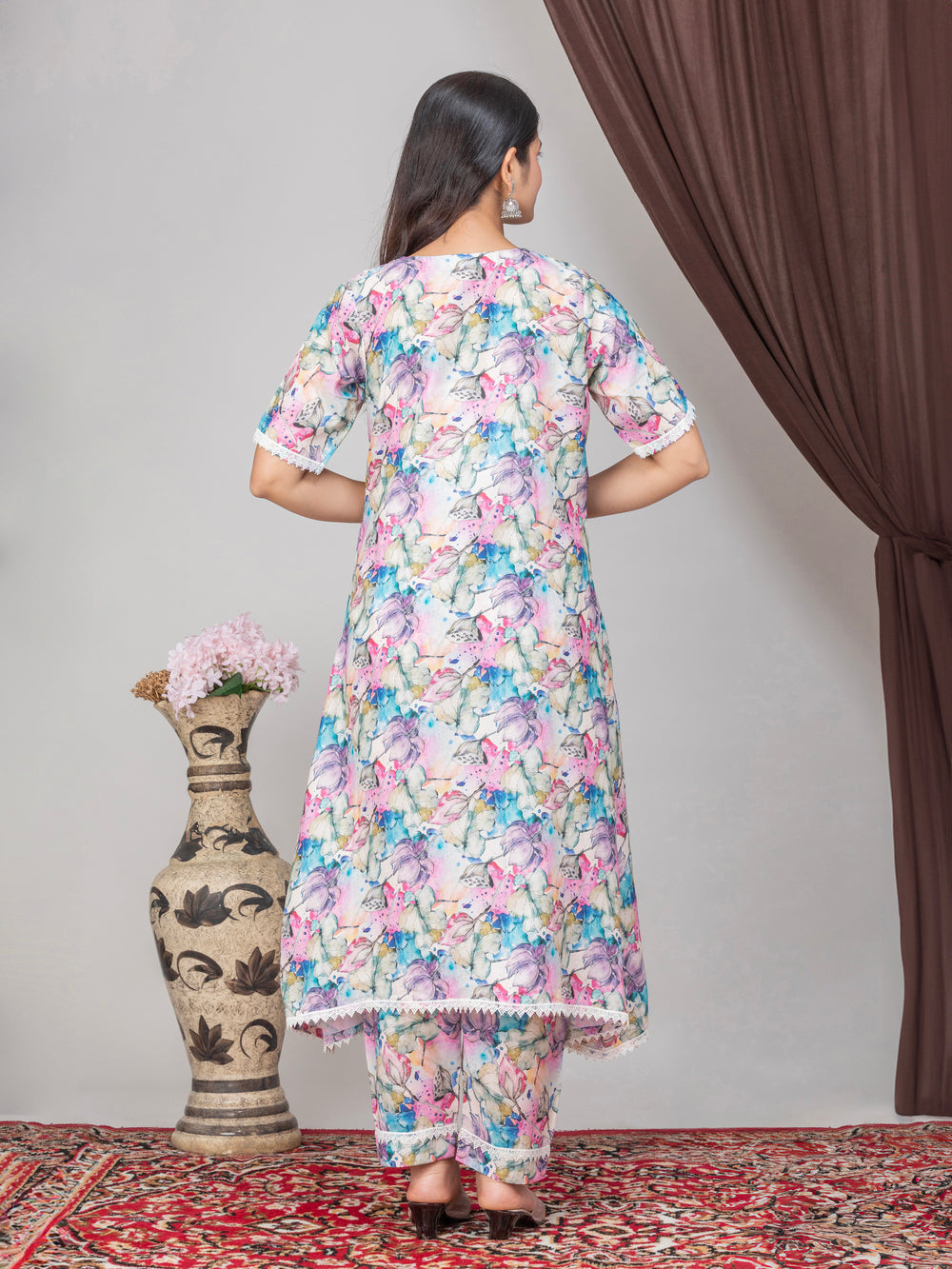 Multi printed Muslin Co-Ord Set of 2
