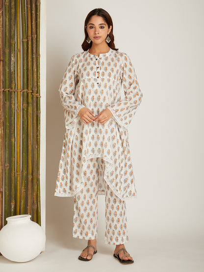 Multi Cotton Block Printed Pants
